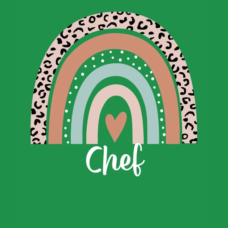 Chef Rainbow Leopard Funny Chef Appreciation