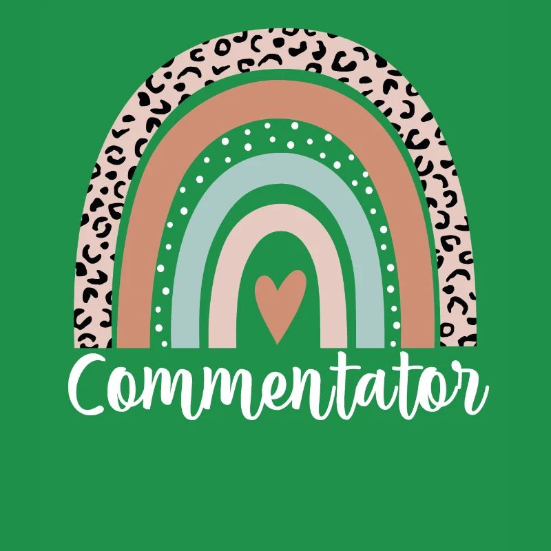 Commentator Rainbow Leopard Funny Commentator