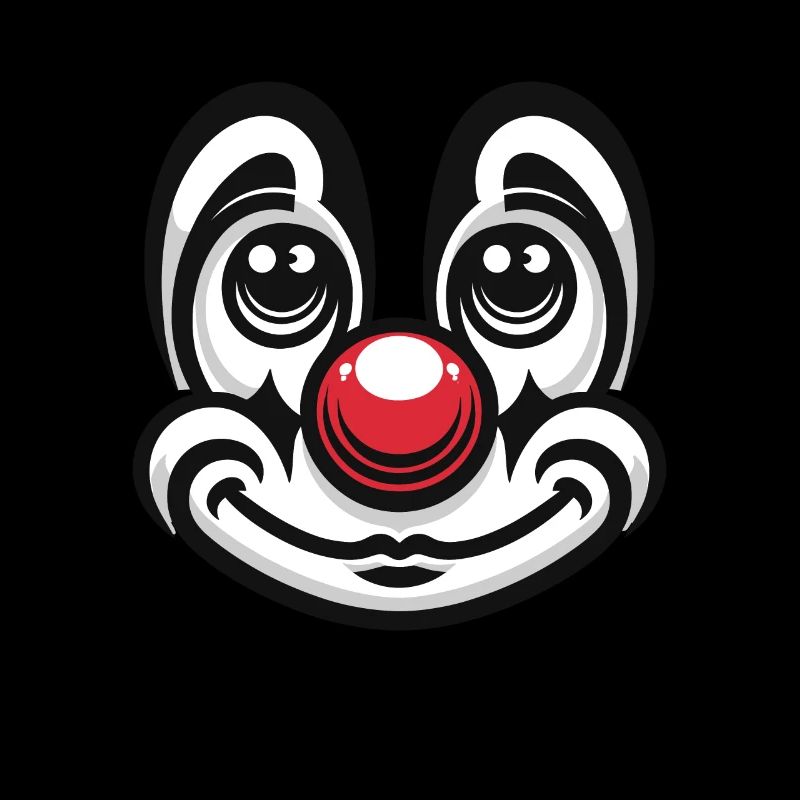 Pure carnival joy: clown face for fun
