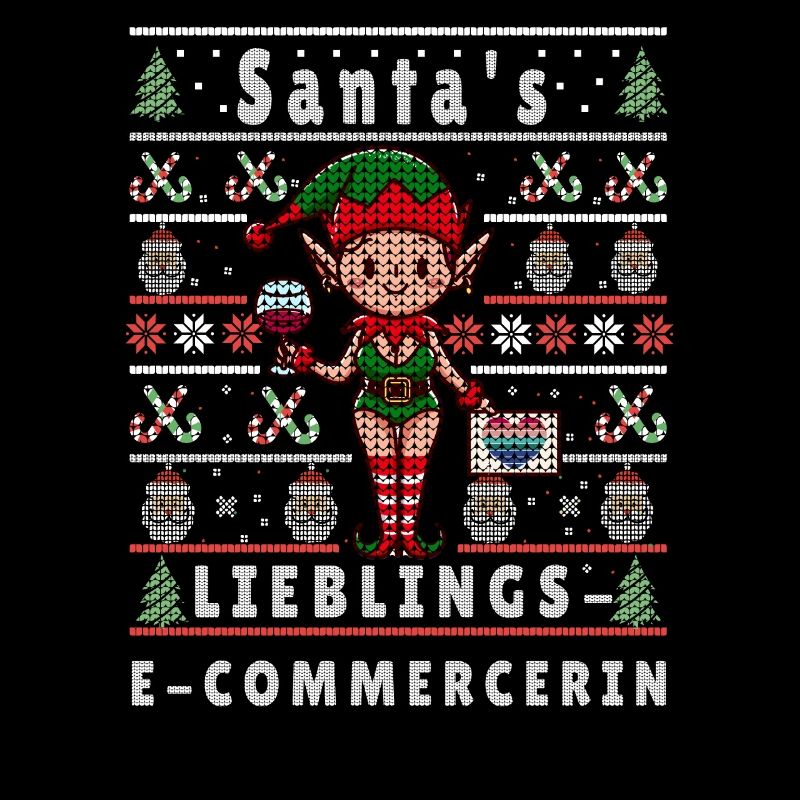 Ugly Christmas Santa's Favorite E-Commercer