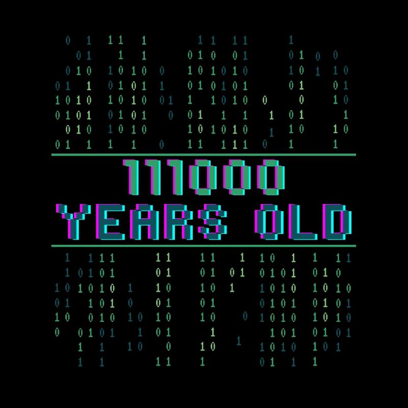 56th Birthday 56 years old Binary Code Computer Science