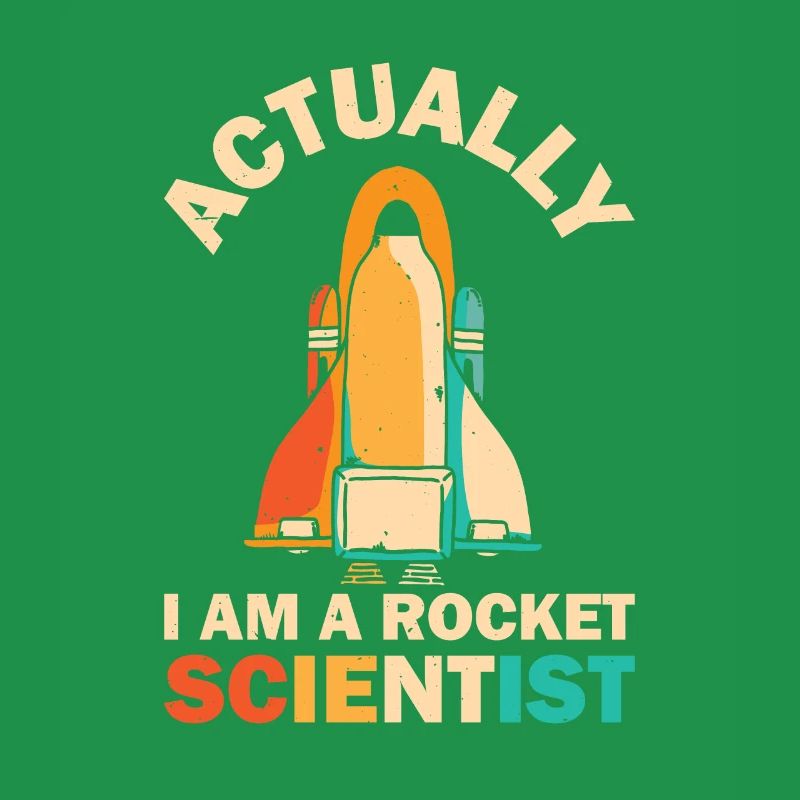 Rétro Rocket Scientist Spaceman Navette spatiale