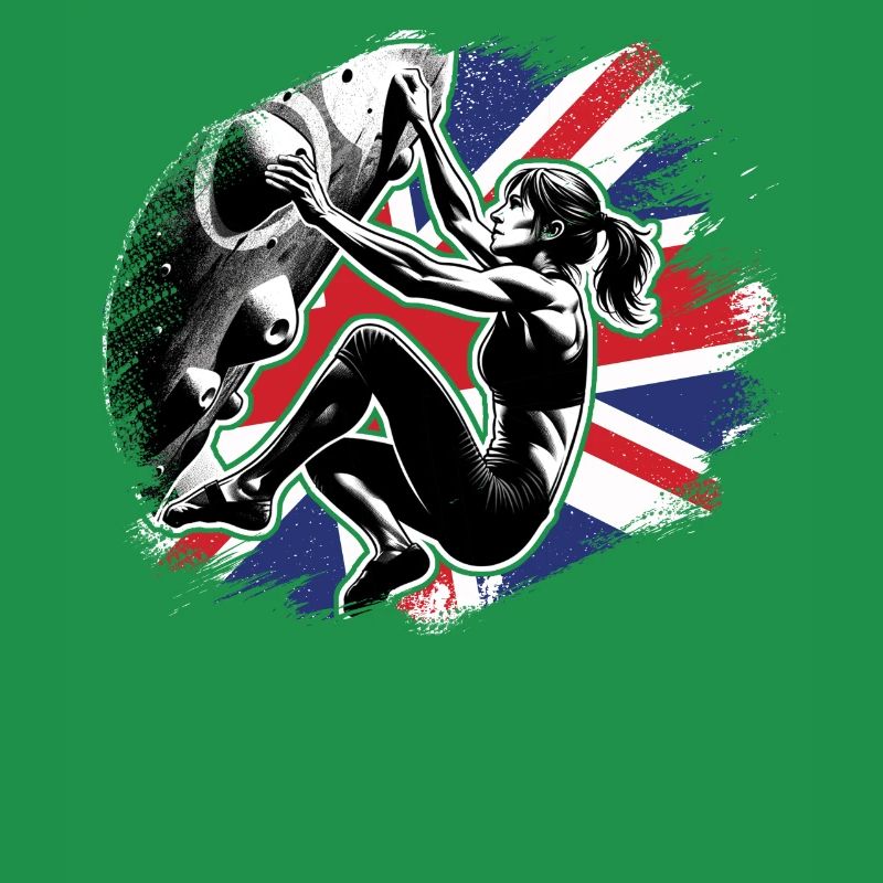 Great Britain CLIMBER - UK Boulderer Climbing