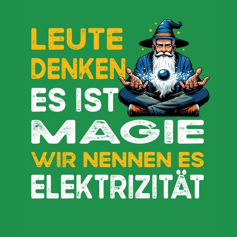 People Thinking Magic Electricity Electronics Technician