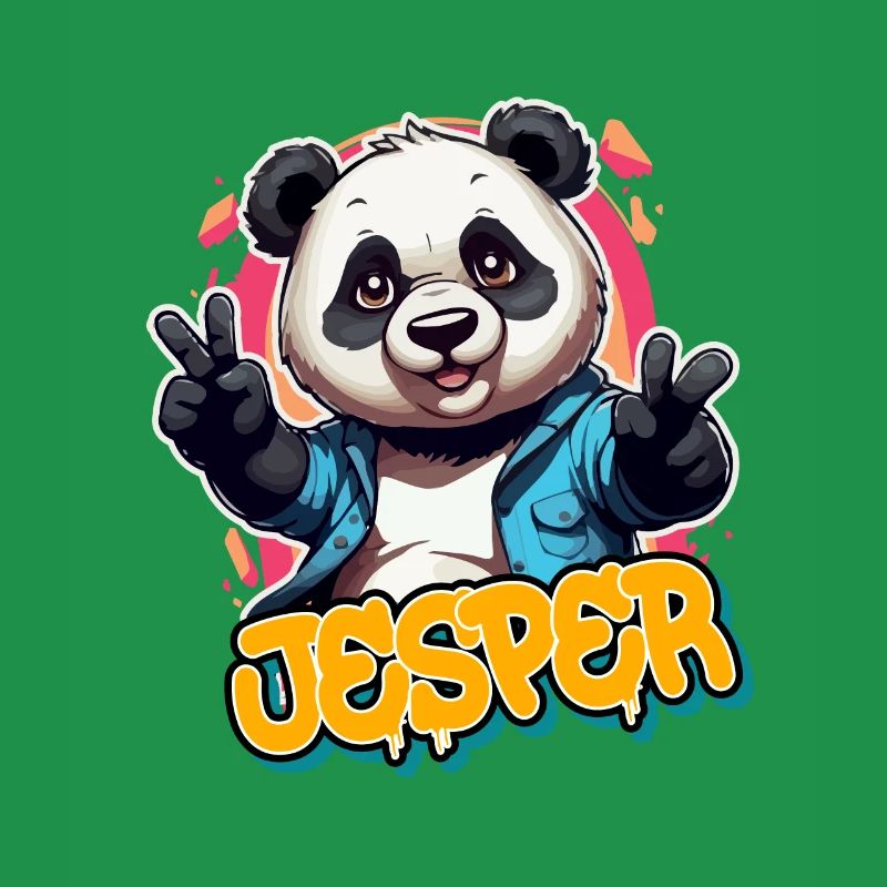 JESPER - Beau nom de garçon avec Cool Panda