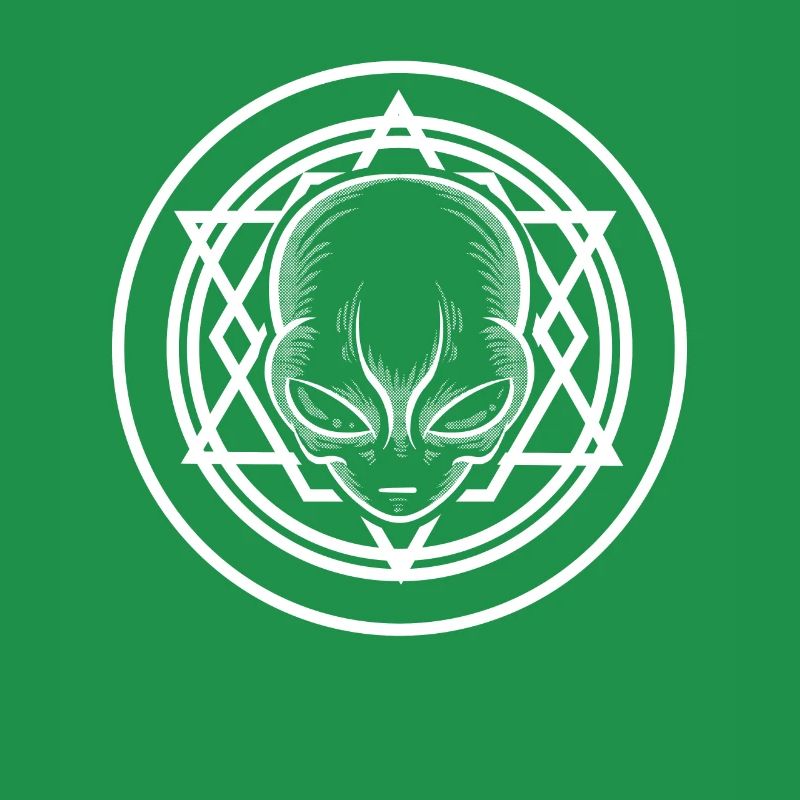 Sacred Geometry Alien TShirt Extraterrestrial Life