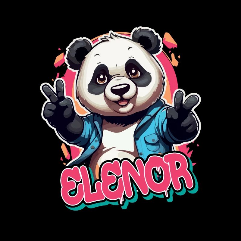 ELENOR - Schöner Mädchen Name mit coolem Panda