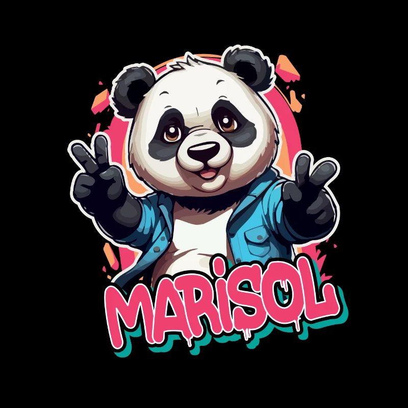 MARISOL - Schöner Mädchen Name mit coolem Panda