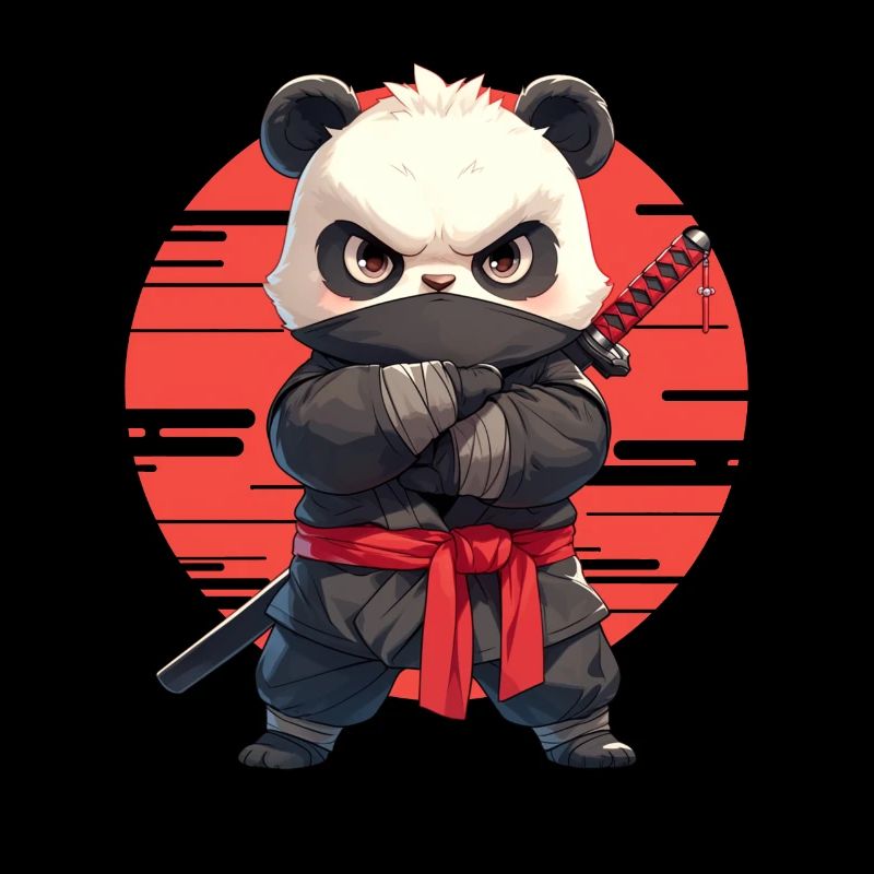 Panda Bear Ninja Panda géant japonais