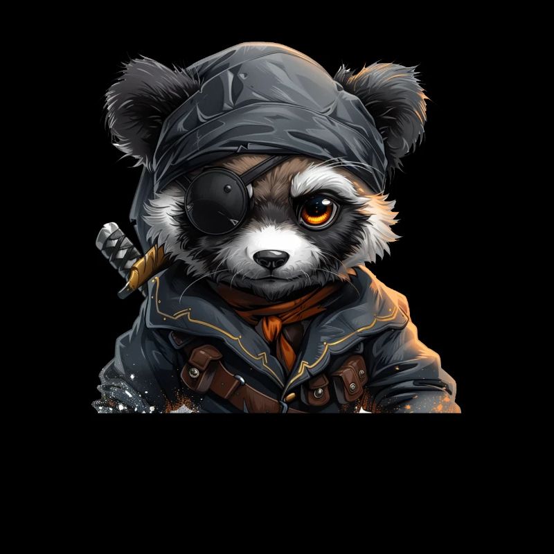 Panda Bear Pirate Panda géant japonais