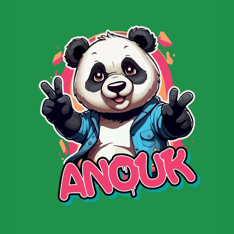 ANOUK - Schöner Mädchen Name mit coolem Panda