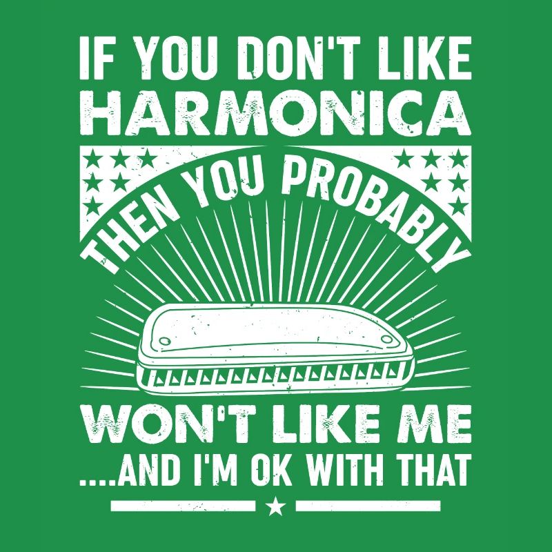 Harmonica Player Harmonica Lover Harmonica Musicia