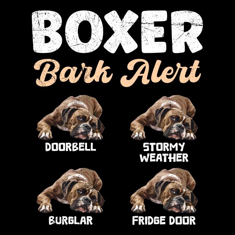 BOXER BARK ALERT Deutscher Boxer Lustiges