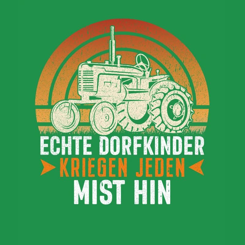 Geschenk Bauernspruch Dorfkind Statement
