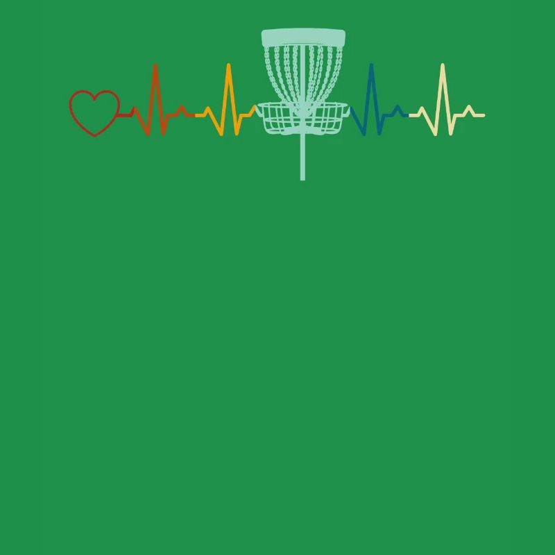 Disc golfing heartbeat disc golf basket Disc golf