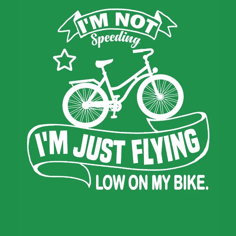 Je ne fais pas d’excès de vitesse, je vole juste bas sur mon vélo.
