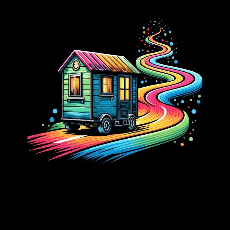 Rolling Tiny House Minimalistischer Lebensstil