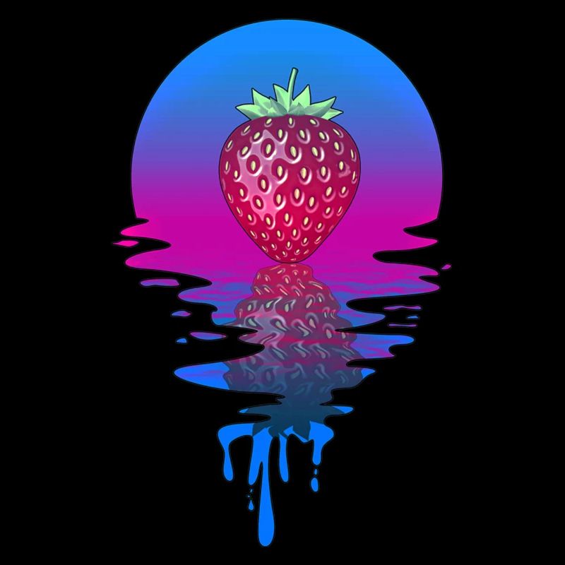 Fraise coucher de soleil