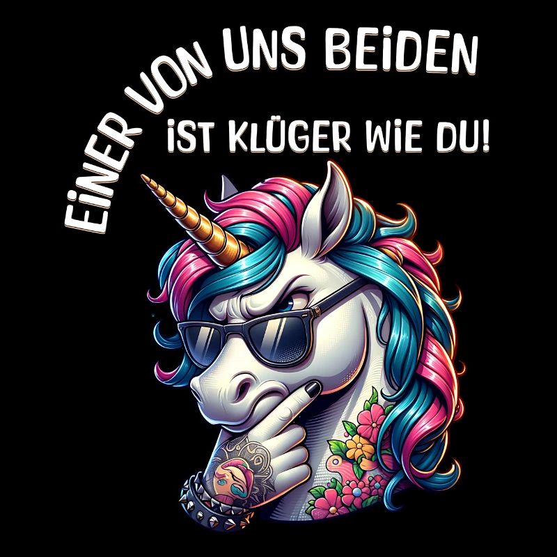 Lustiger Einer von uns beiden ist klüger als du