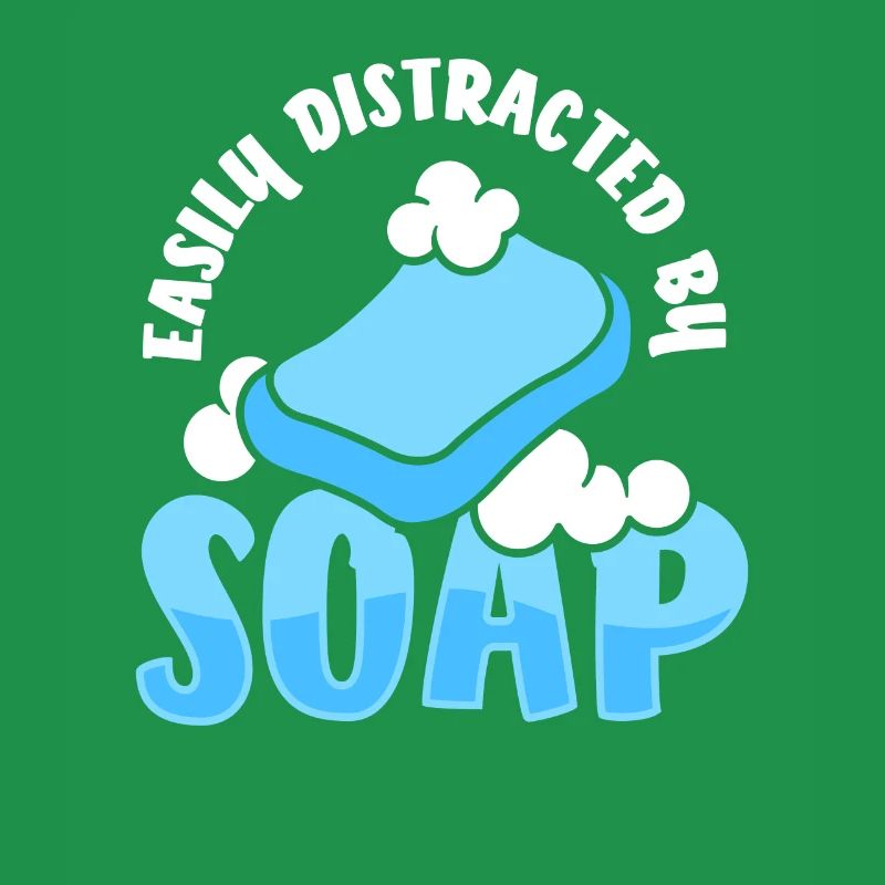 Simplement distrait par la fabrication du savon