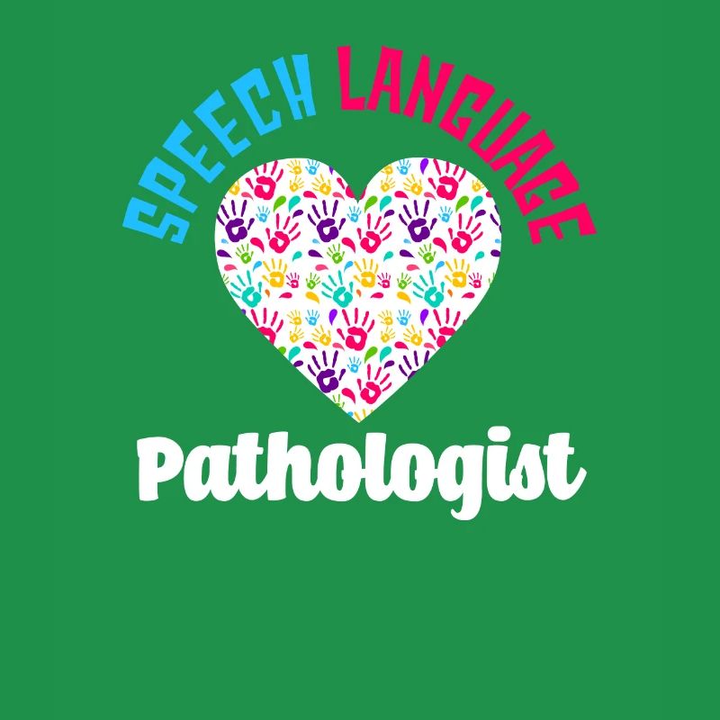 Speech Language Pathologist Heart Handprints