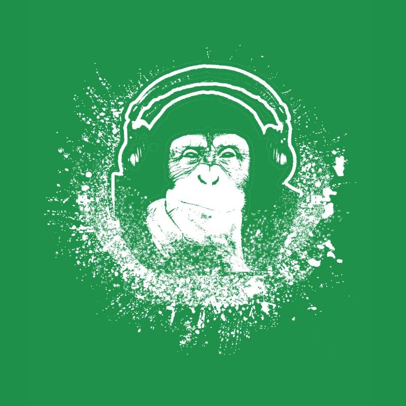 Monkey With Headphone