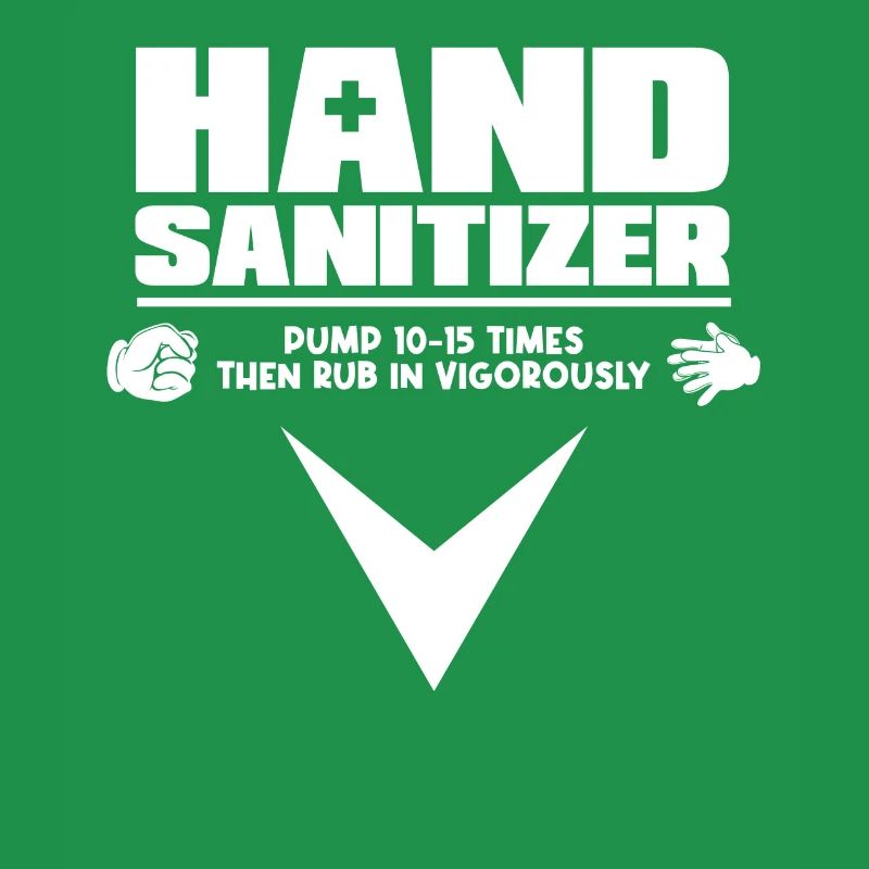 Hand Sanitizer Instructions Humorous Note for