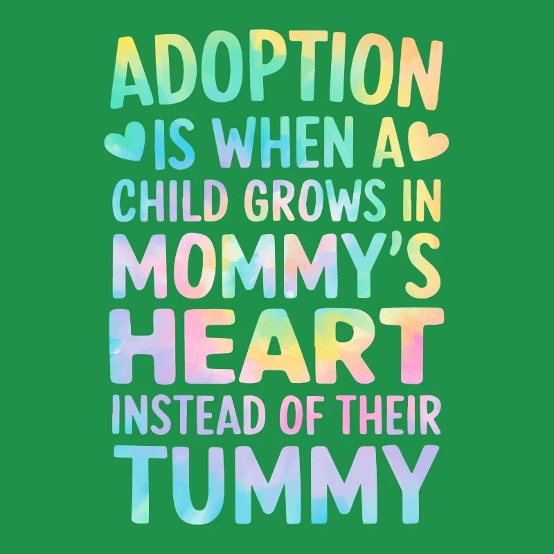 Adoption ist, wenn ein Kind Tie Dye Lustige Mutter
