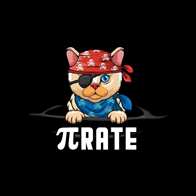 Pi Tag Pirate Cat Design