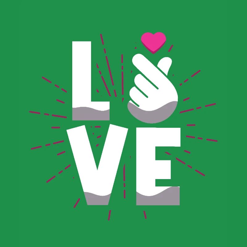 Amour Expression Gestes de la main Coeur