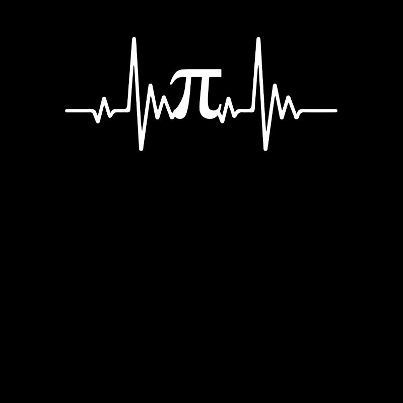 Pi Day Heartbeat Design Math Fans