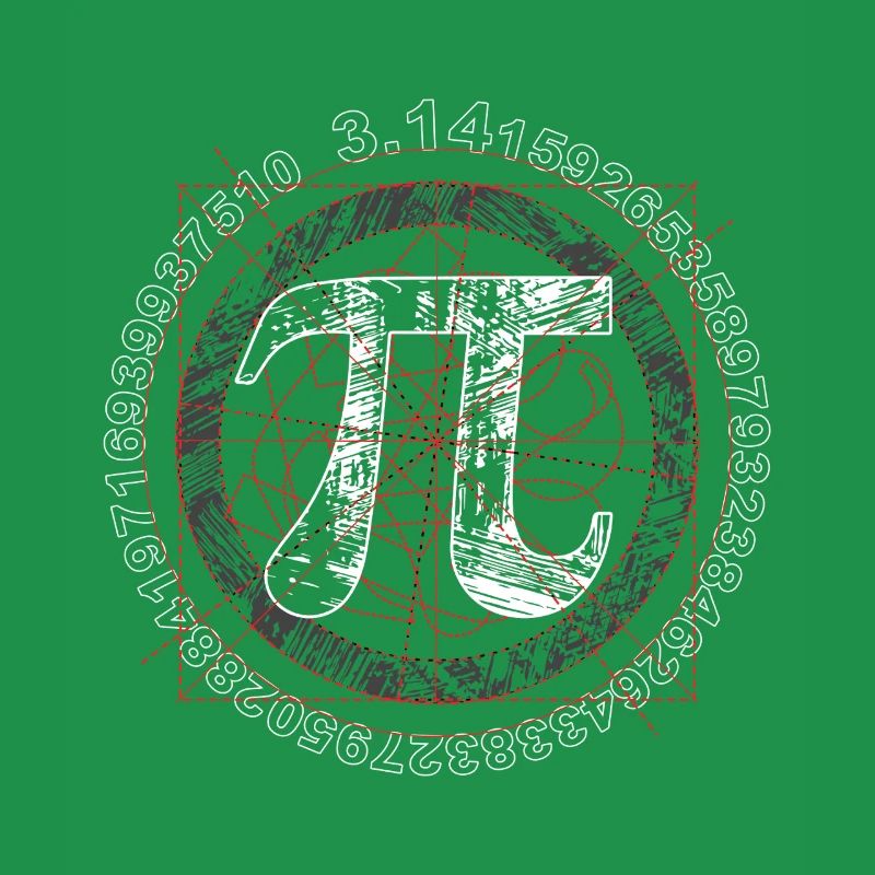 Pi Day Math Number 3.1415926535 Design for