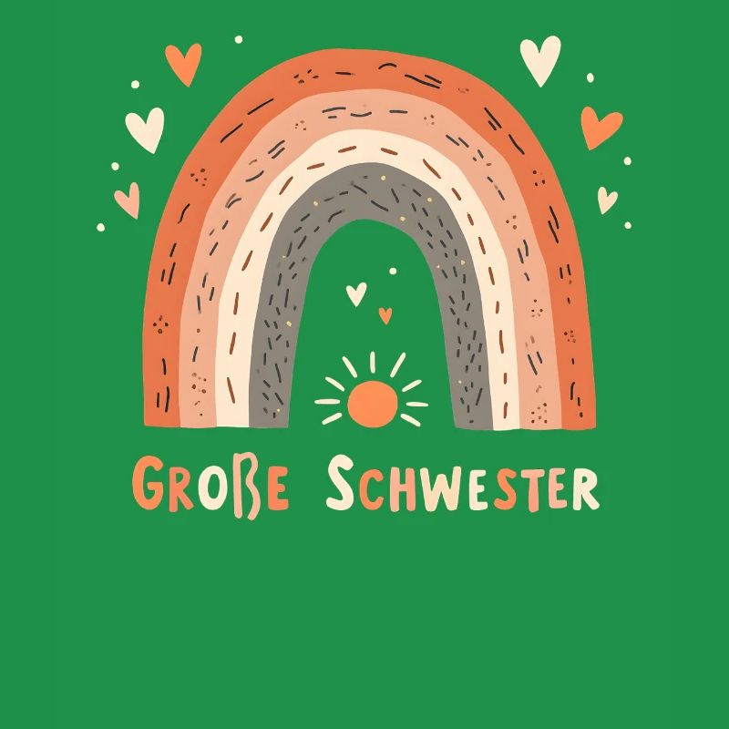 Große Schwester Regenbogen Boho