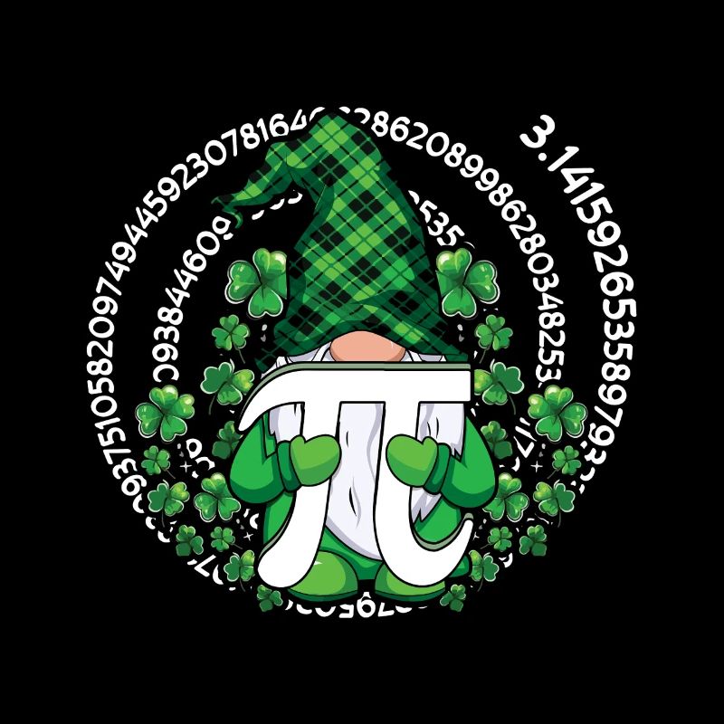 Pi Tag Leprechaun avec motif trèfle