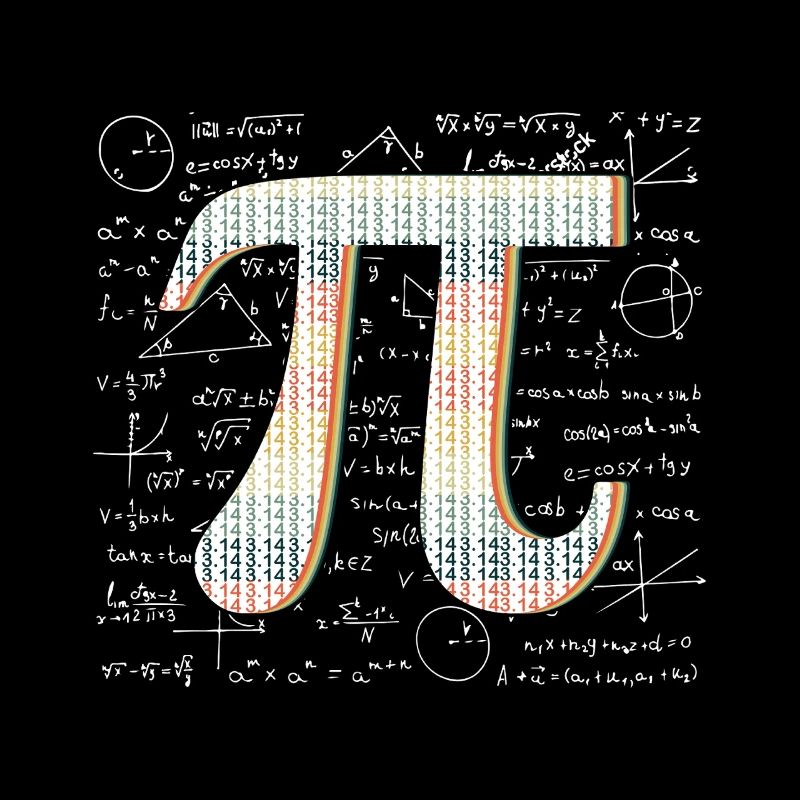 Pi Day Numbers Icon Math Geek