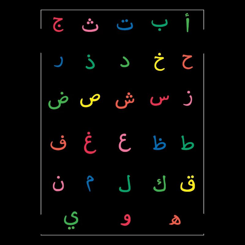 Eid Mubarak Arabic Letters Artful Joy