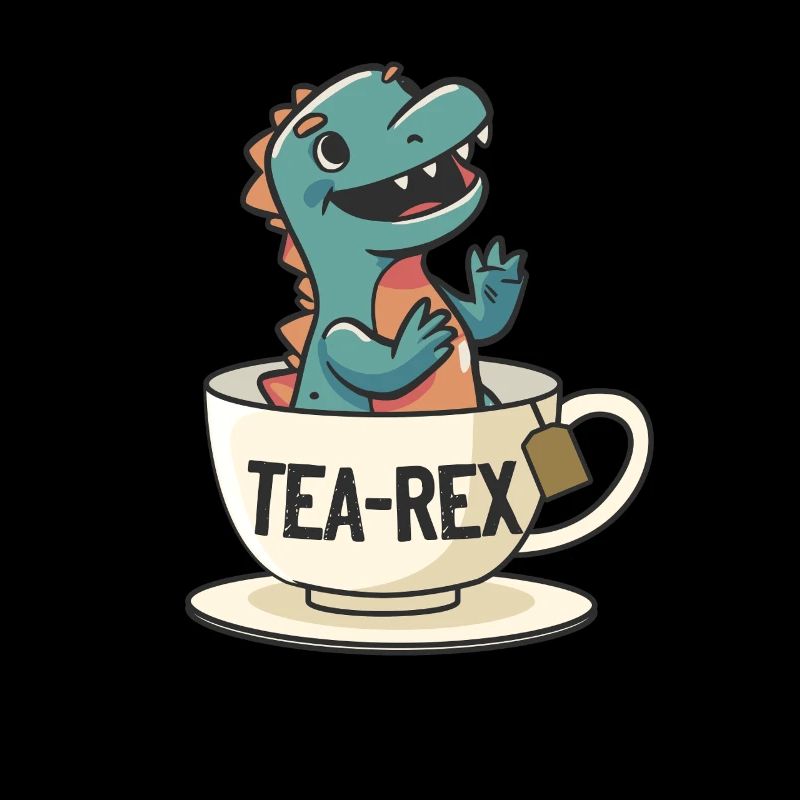 Funny Dinosaur Tea-Rex Dinosaur