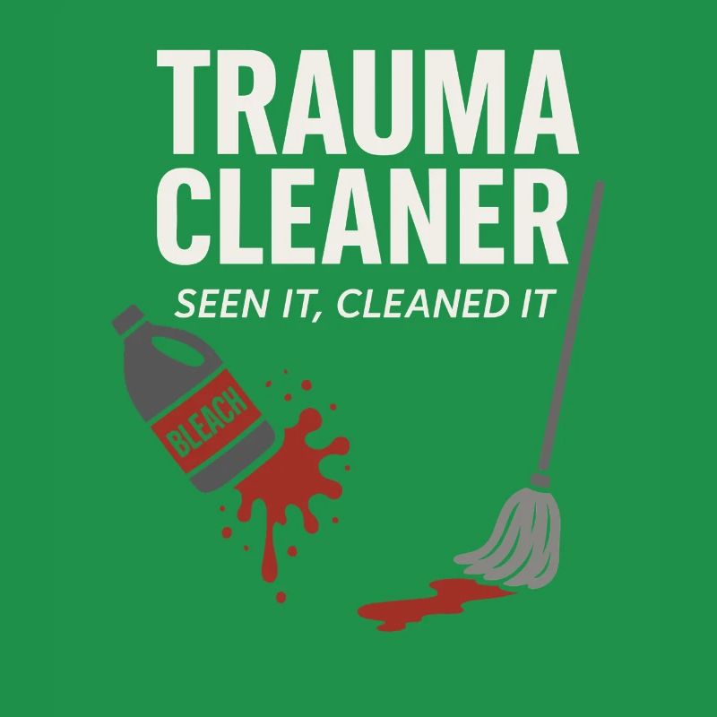 Forensic Cleaner Dark Humor Crime Scene Biohazard