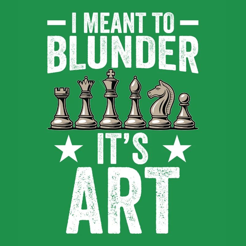 Modern Chess Opening Apparel Blunder Art