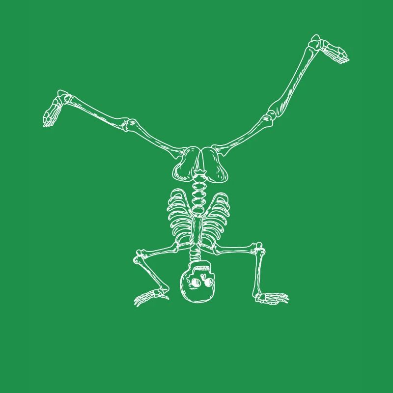 Breakdance Breakdancer Breakdancing Skelett