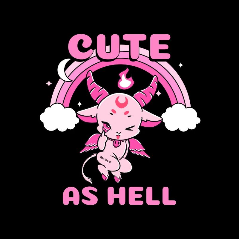 CUTE AS HELL Baphomet