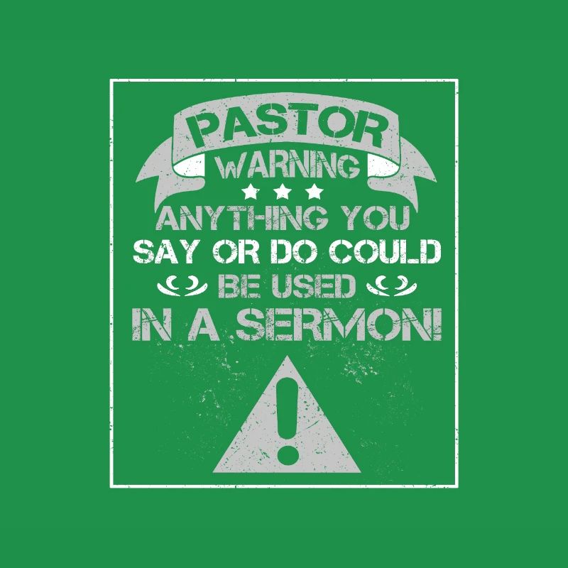 Pastor schenkt alles, was in der Predigt gesagt oder getan wird