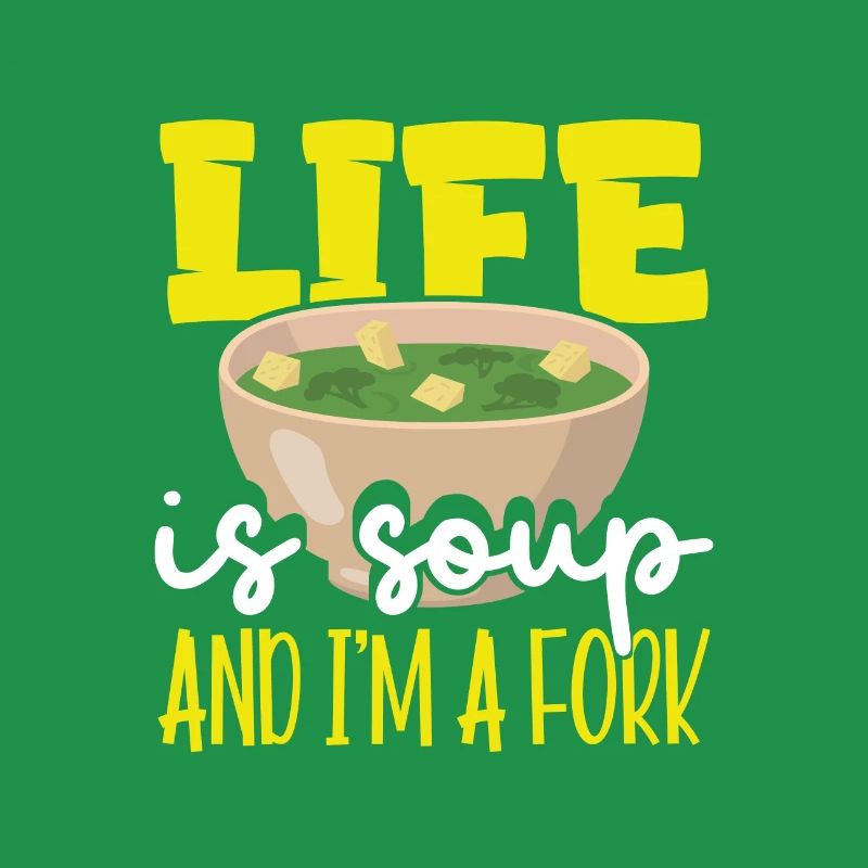 Sarkastisches Leben ist Suppe und ich bin ein Fork Sarkasmus Geschenk