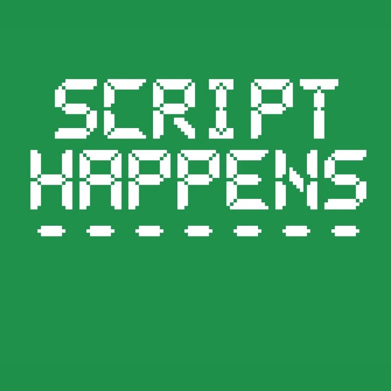 Computer Programming Script Happens Programmer