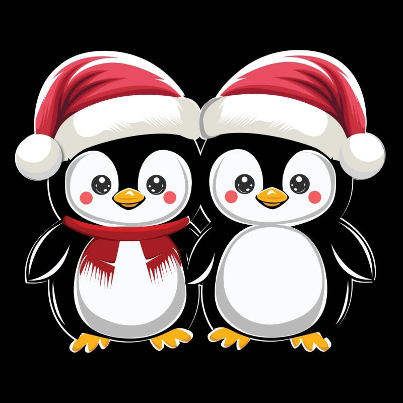 "Weihnachtliche Pinguin-Freunde"