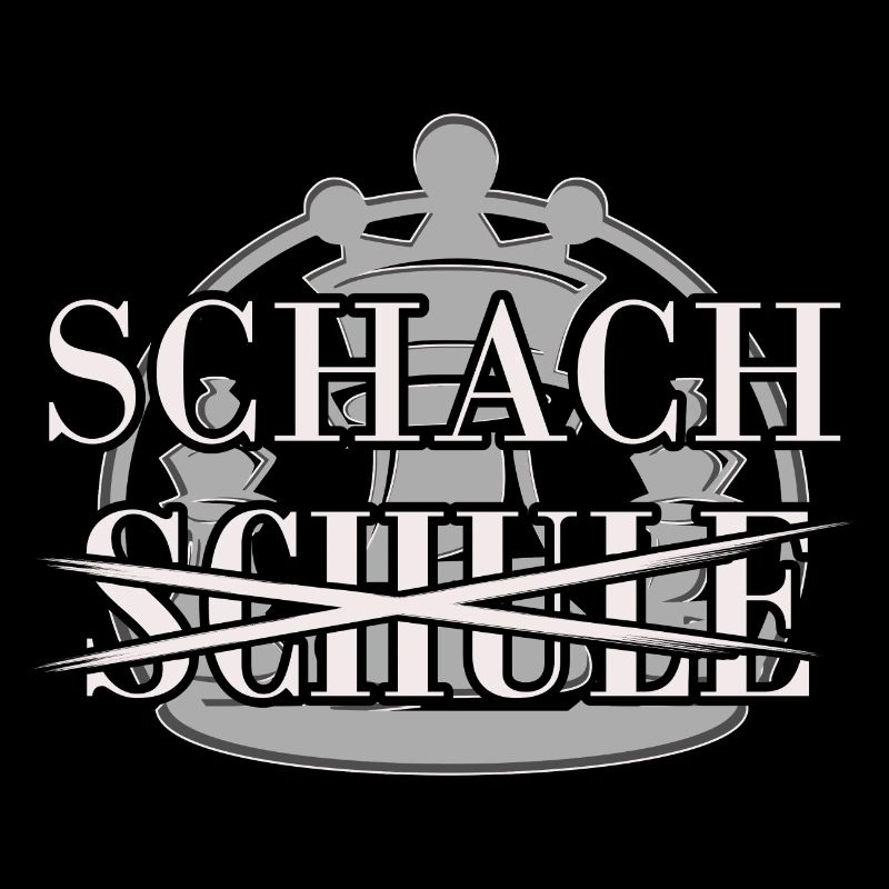 Schach Statt Schule Schachspieler Geschenkidee