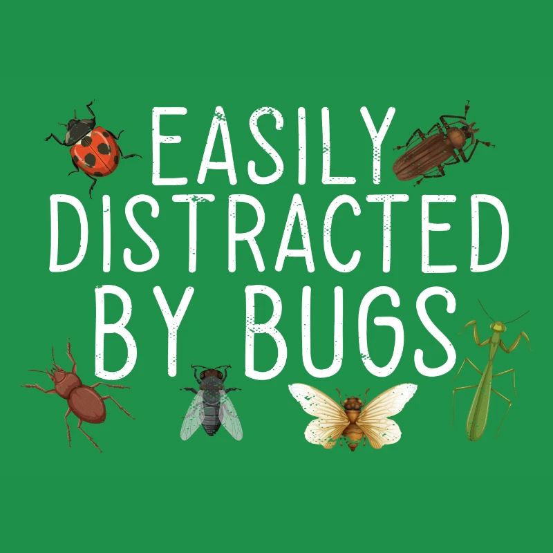 Entomologiste Bug Science facilement distrait par les bugs