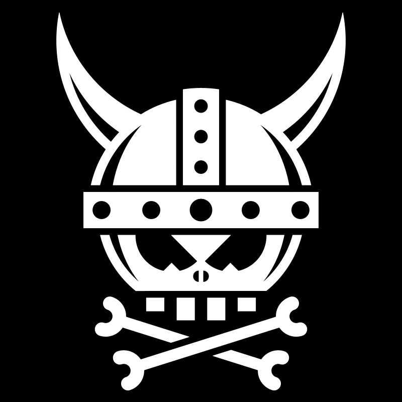 Viking Skull And Crossbones (Graphic)