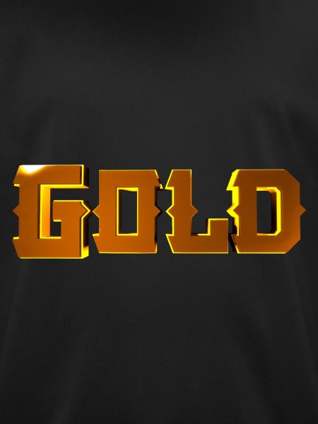 Gold Stylized Text