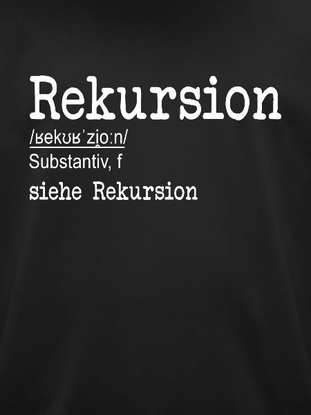 Rekursion Definition Softwareentwickler Coder